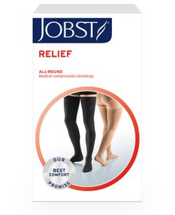 Jobst Relief Par de medias largas de Compresión Media Beige