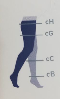 Jobst Relief Mitjana d'una cama subjecció cintura de Compressió Media Beige