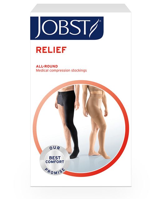 Jobst Relief Mitjana d'una cama subjecció cintura de Compressió Media Beige