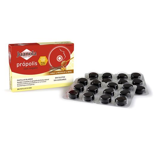 Juanola Propolis regalèssia 24 Pastilles toves