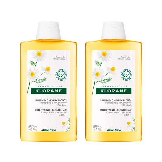 Klorane Camomila Champú Duplo 400+400 Ml