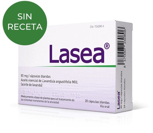 Lasea 80 mg cápsulas moles