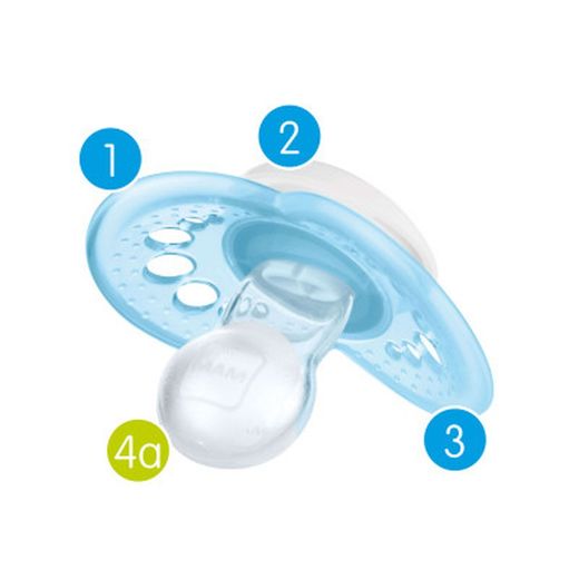 MAM chupete silicona fisiológico original +16 meses 2 unidades