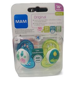 MAM chupete silicona fisiológico original +16 meses 2 unidades