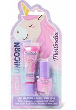 Martinelia brillo labial + esmalte de uñas de unicornio