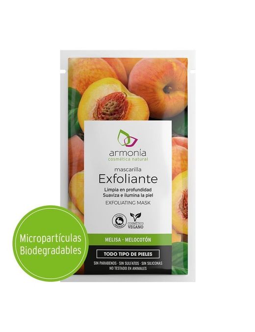 Armonia Mascarilla exfoliante de melocotón y melisa