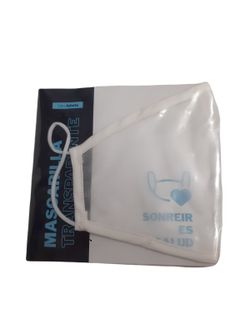 Mascarilla transparente para adulto. Homologada y reutilizable