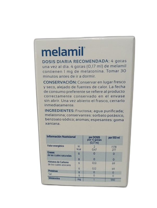 Melamil gotas de Melatonina para conciliar el sueño 30 mL