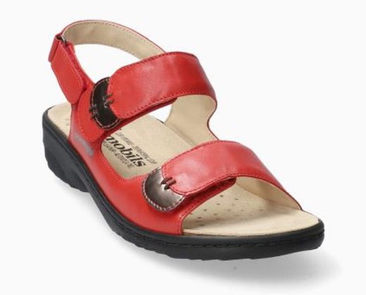 Mephisto sandalia mujer Getha scarlet Rojo