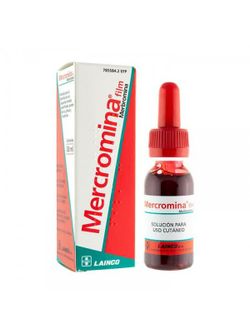 Mercromina film 20 mg/ml solución cutánea 1 frasco 30 ml