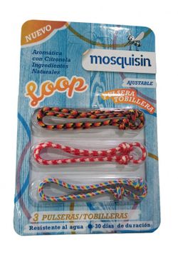 Mosquisin loop pack de 3 pulseras tobilleras