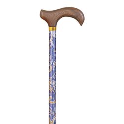 Bastón Muletilla extensible de aluminio estampada cachemir azul Ref.409