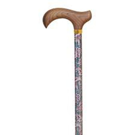 Bastó Muletilla extensible d'alumini estampada caixmir verd REF. 408