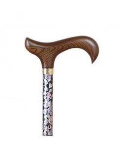 Bastó Muletilla extensible d'alumini estampada amb flors petites REF.401