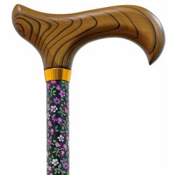 Bastó Muletilla extensible d'alumini estampada flors petites REF.423