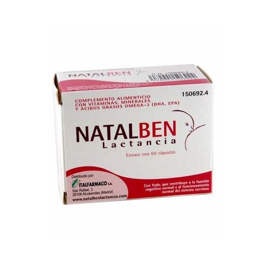 Natalben lactancia 60 cápsulas
