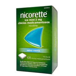 Nicorette Ice Mint 2 mg – 105 gomas medicinais