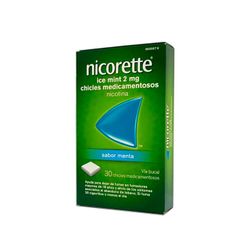 Nicorette Ice Mint 2 mg – 30 gomas medicinais