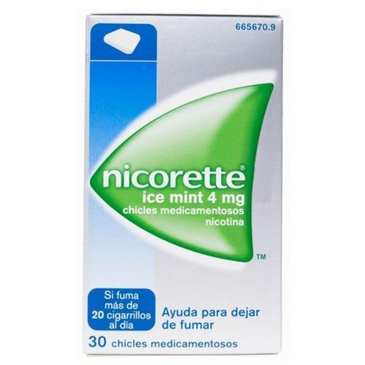 Nicorette Ice mint 4 mg 30 chicles medicamentosos