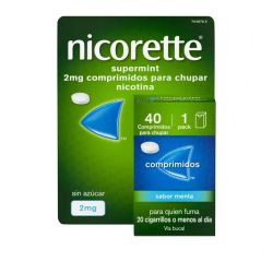 Nicorette Supermint 2 mg 40 comprimidos para chupar