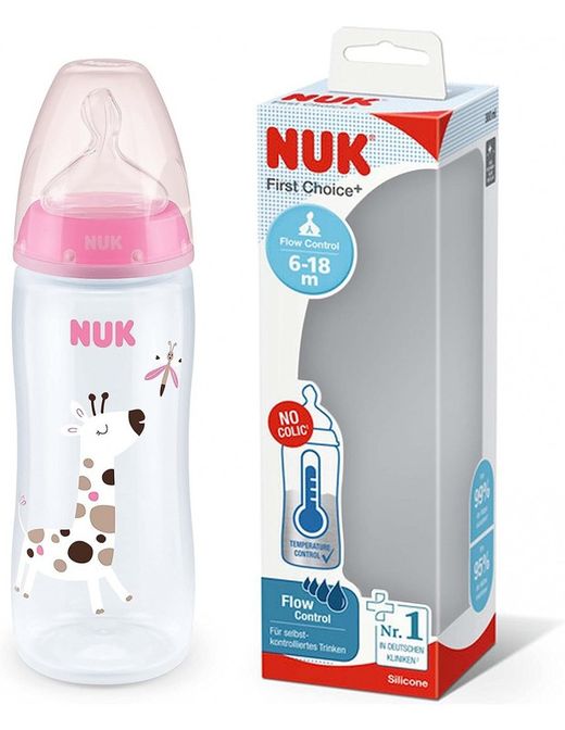 Nuk Biberón Silicona Frist Choice+ 6-18M T.XL 360 ml