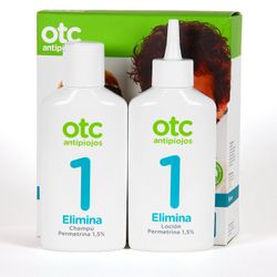 OTC Antipiojos Pack Permetrina 1,5% Loción 125 mL + Champú 125 mL