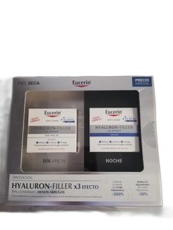 Pack Eucerin Hyaluron Filler 3x effect crema de día + crema de noche piel seca