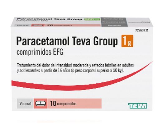 Paracetamol Teva Group 1 g 10 Comprimits