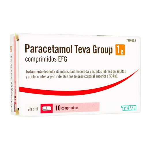 Paracetamol Teva Group 1 g 10 Comprimits