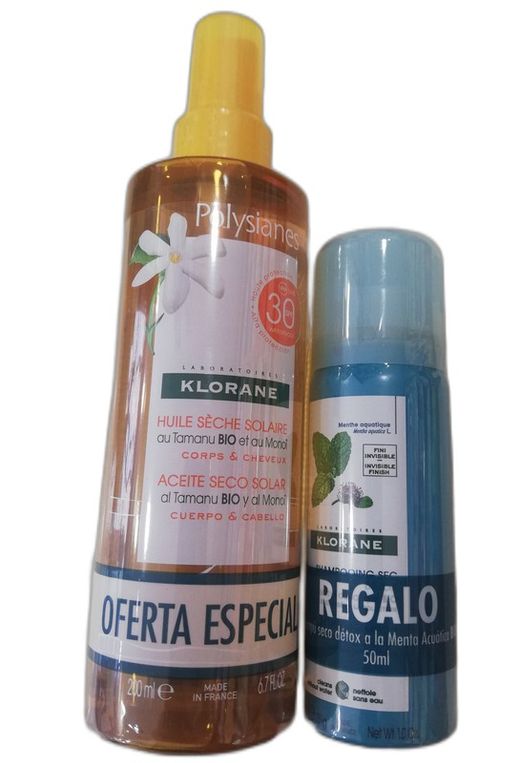 Polysianes Aceite solar seco cuerpo y cabello SPF 30+ 200 ml
