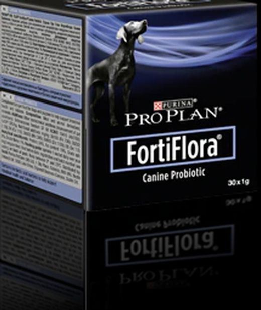 Proplan fortiflora probiotico para fortalecer las defensas naturales para perros 1G 30 sobres