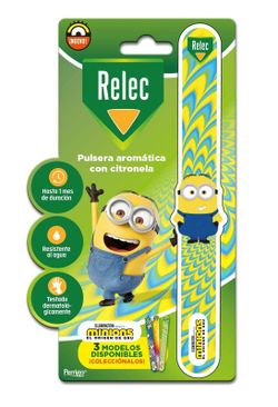 Relec polsera Minions aromàtica amb citronel·la color blau 1 unitat