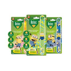 Relec polsera Minions aromàtica amb citronel·la color blau 1 unitat