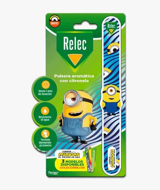 Pulseira aromática Relec Minions com citronela azul 1 unidade