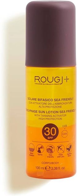 ROUGJ protección solar bifásica spf30+ con activador de melanina 100 ml