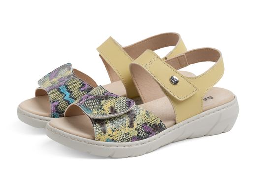Saguy's 20670-L Sandalia Mujer Doble Velcro color Lima
