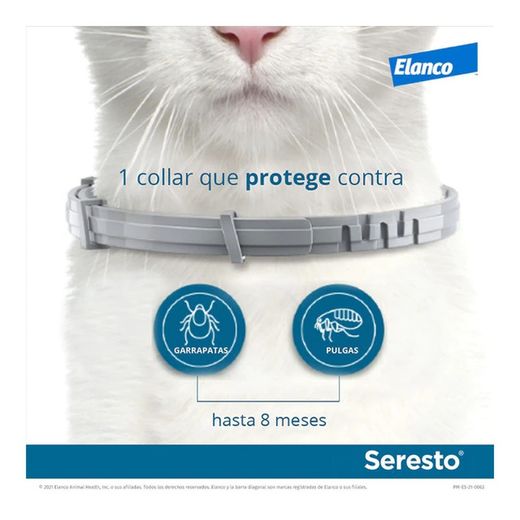 Seresto collar 1,25g + 0,56 g para gatos