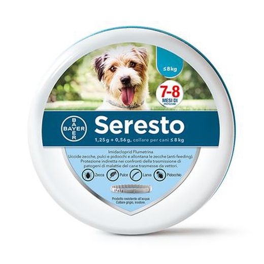 Serest collaret 1,25 g + 0,56 g per a gossos de fins a 8 kg