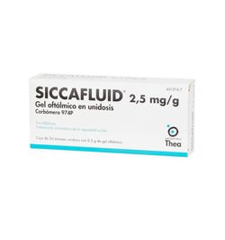 Siccafluid 2,5 mg/g Gel oftálmico 1 tubo 10 g