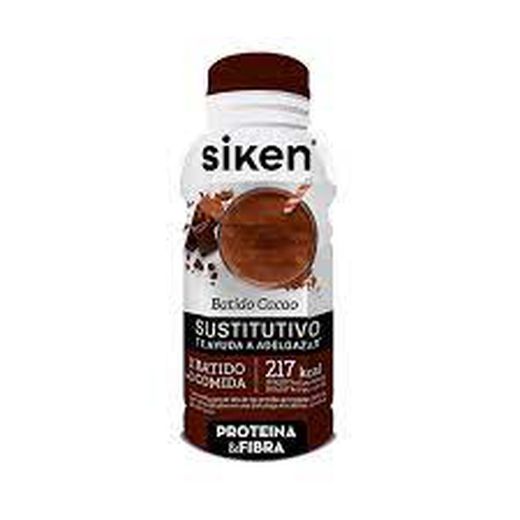 Siken substituto líquido shake 6 sachês para perder peso sabor chocolate