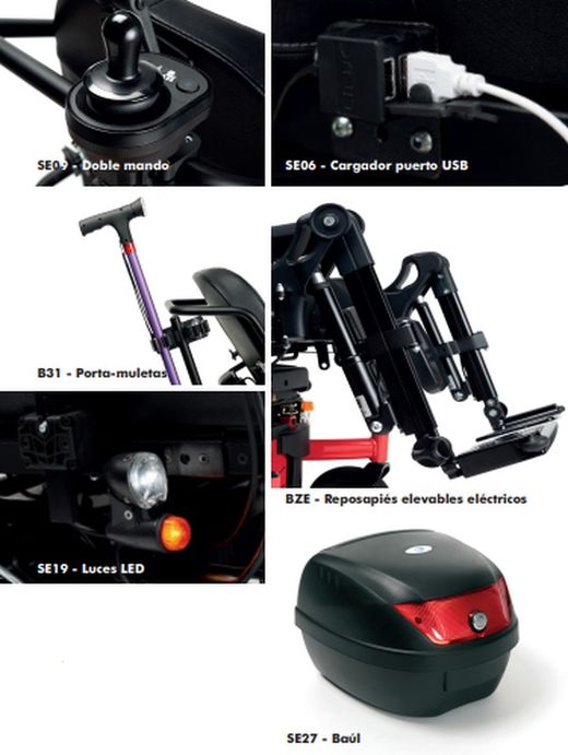 Cadeira de rodas elétrica fixa Turios