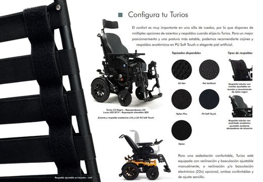 Cadeira de rodas elétrica fixa Turios