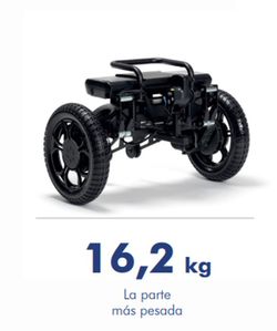 Cadeira de rodas elétrica fixa e conversível Verso