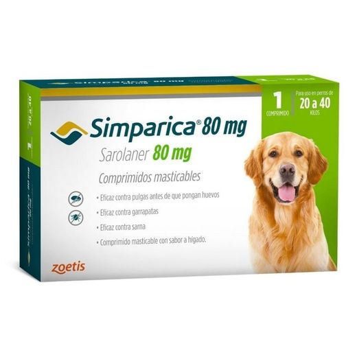 Simparica 5mg (perros de 1.3-2.5Kg) 1 comprimido masticable