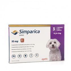 Simparica 5mg (perros de 1.3-2.5Kg) 1 comprimido masticable