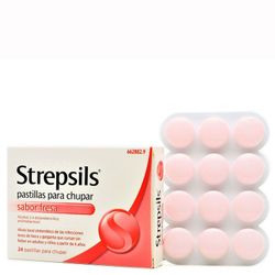 Strepsils con Sabor Fresa 24 Pastillas
