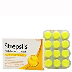 Strepsils con Sabor Miel y limón 24 Pastillas