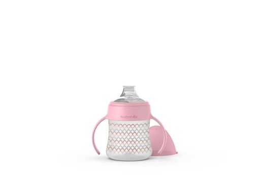 Suavinex Biberon Silicona con asas +4M