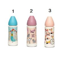 Suavinex Biberon Silicona Tetina Redonda Papilla 360 ml +4M