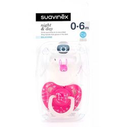 Suavinex Chupete Silicona Anatómico Noche 0-6M